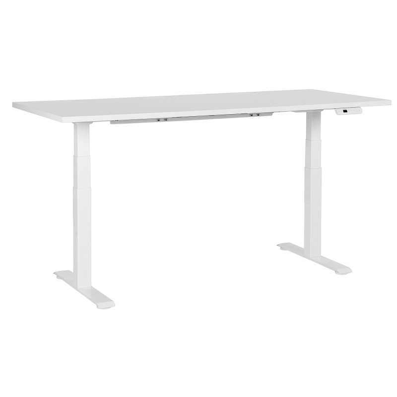 Biurko regulowane elektrycznie 180 x 80 cm białe DESTINES Biurko regulowane elektrycznie 180 x 80 cm białe DESTINES