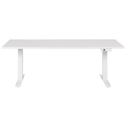 Biurko regulowane elektrycznie 180 x 80 cm białe DESTINES Biurko regulowane elektrycznie 180 x 80 cm białe DESTINES