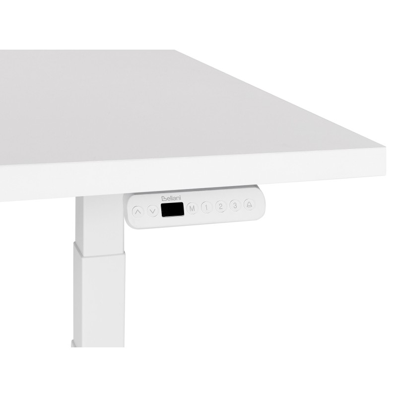 Biurko regulowane elektrycznie 180 x 80 cm białe DESTINES Biurko regulowane elektrycznie 180 x 80 cm białe DESTINES