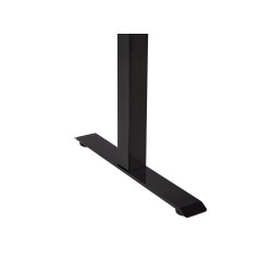 Biurko regulowane manualnie 160 x 72 cm czarne DESTINES Biurko regulowane manualnie 160 x 72 cm czarne DESTINES