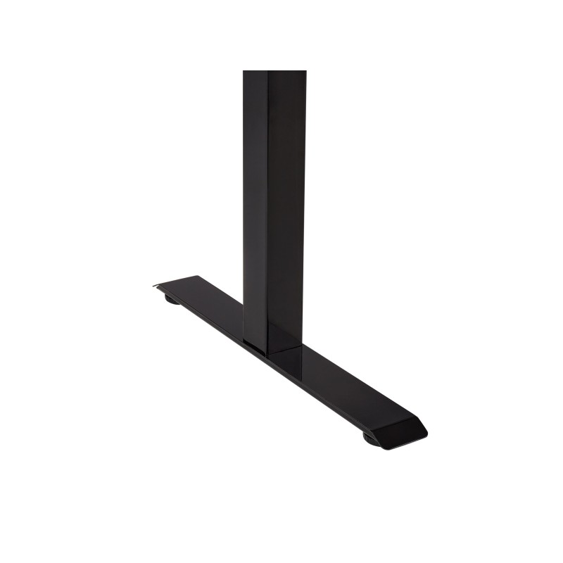 Biurko regulowane manualnie 160 x 72 cm czarne DESTINES Biurko regulowane manualnie 160 x 72 cm czarne DESTINES