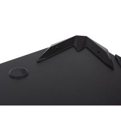 Biurko gamingowe RGB LED 120 x 60 cm czarne DANVERS Biurko gamingowe RGB LED 120 x 60 cm czarne DANVERS