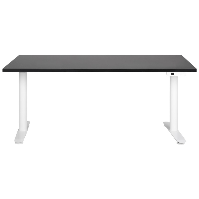 Biurko regulowane elektrycznie 160 x 72 cm czarno-białe DESTINAS Biurko regulowane elektrycznie 160 x 72 cm czarno-białe DESTINAS
