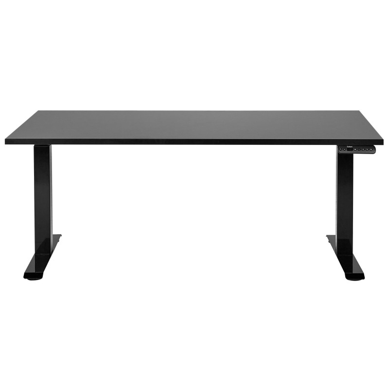 Biurko regulowane elektrycznie 160 x 72 cm czarne DESTINES Biurko regulowane elektrycznie 160 x 72 cm czarne DESTINES