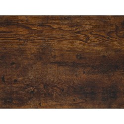 Biurko 118 x 60 cm ciemne drewno z czarnym VINCE Biurko 118 x 60 cm ciemne drewno z czarnym VINCE