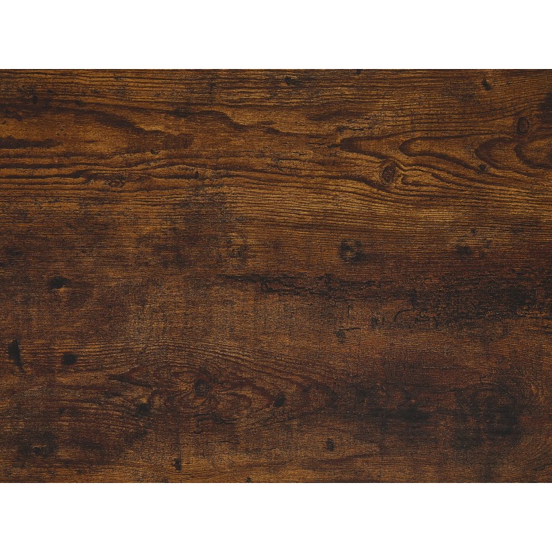 Biurko 118 x 60 cm ciemne drewno z czarnym VINCE Biurko 118 x 60 cm ciemne drewno z czarnym VINCE