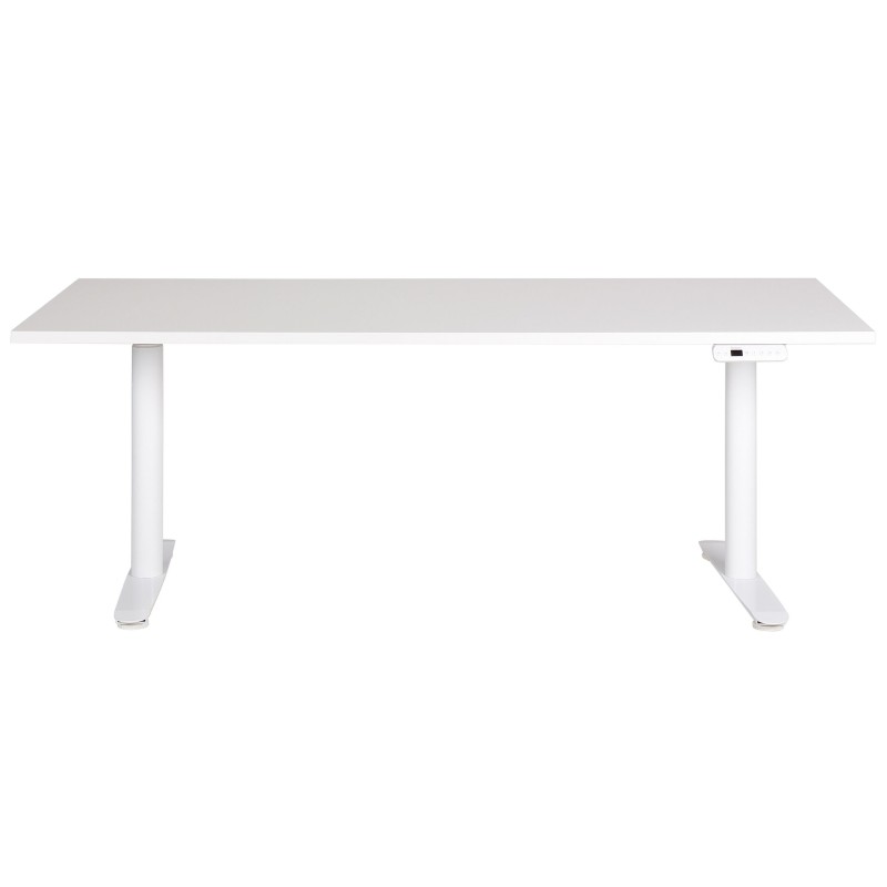 Biurko regulowane elektrycznie 180 x 80 cm białe DESTINAS Biurko regulowane elektrycznie 180 x 80 cm białe DESTINAS
