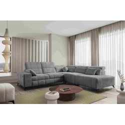 Luxury Corner Sofa Ballagio IX with Sleeping Function, Weave, Spring 1101