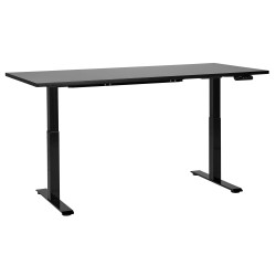Biurko regulowane elektrycznie 180 x 80 cm czarne DESTINES