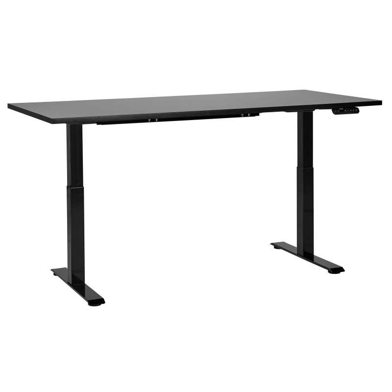 Biurko regulowane elektrycznie 180 x 80 cm czarne DESTINES Biurko regulowane elektrycznie 180 x 80 cm czarne DESTINES