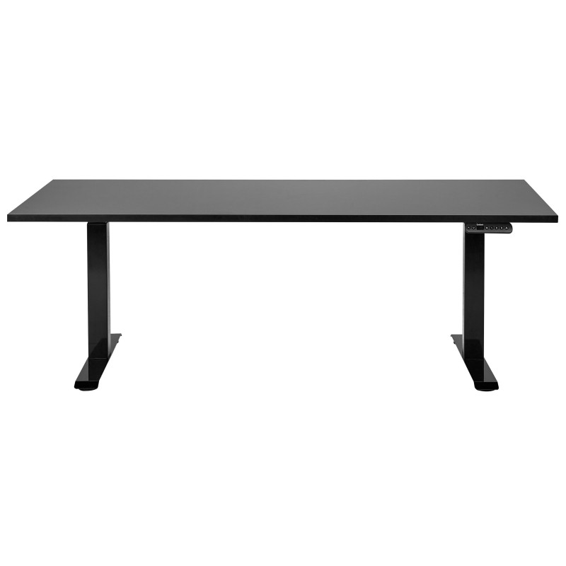 Biurko regulowane elektrycznie 180 x 80 cm czarne DESTINES Biurko regulowane elektrycznie 180 x 80 cm czarne DESTINES