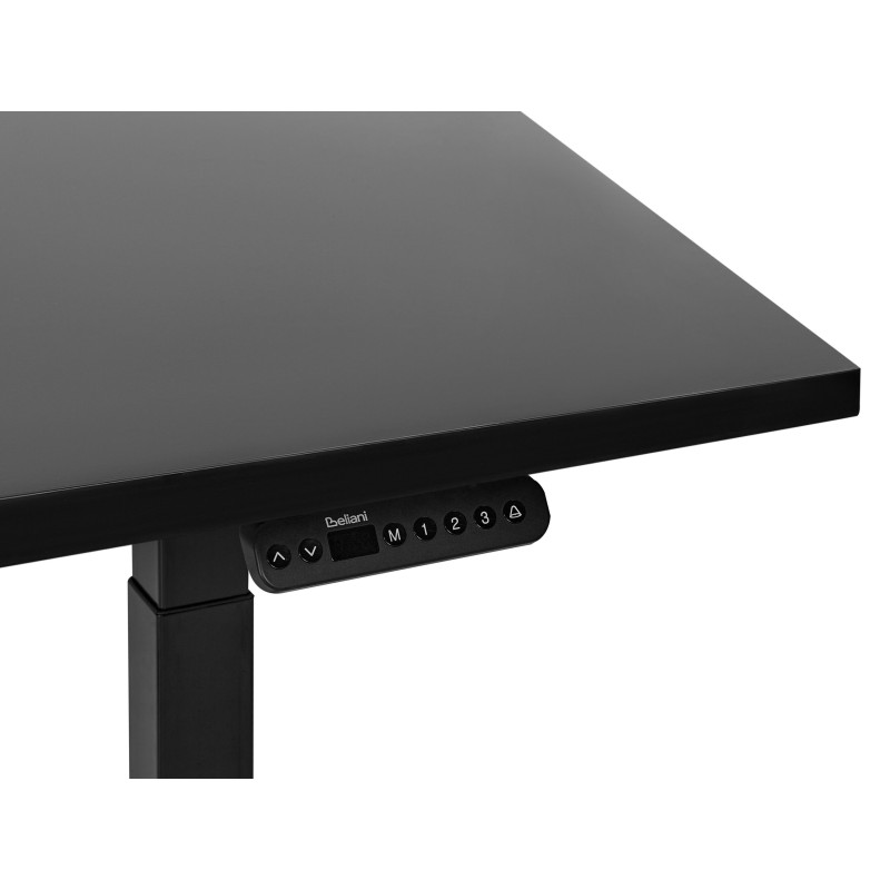 Biurko regulowane elektrycznie 180 x 80 cm czarne DESTINES Biurko regulowane elektrycznie 180 x 80 cm czarne DESTINES