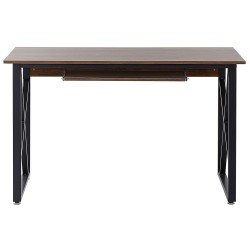 Biurko 120 x 60 cm ciemne drewno DARBY Biurko 120 x 60 cm ciemne drewno DARBY