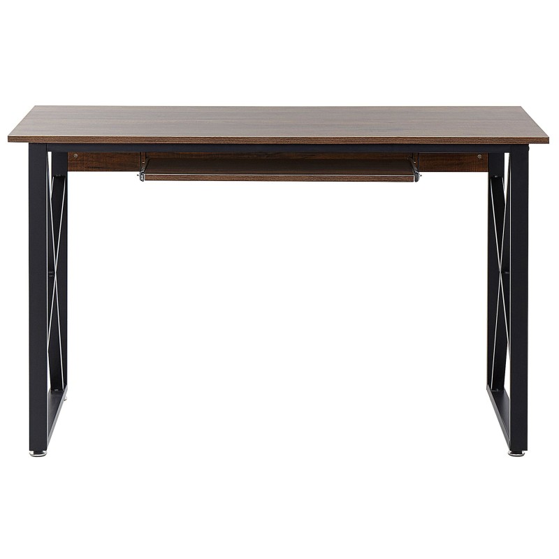 Biurko 120 x 60 cm ciemne drewno DARBY Biurko 120 x 60 cm ciemne drewno DARBY