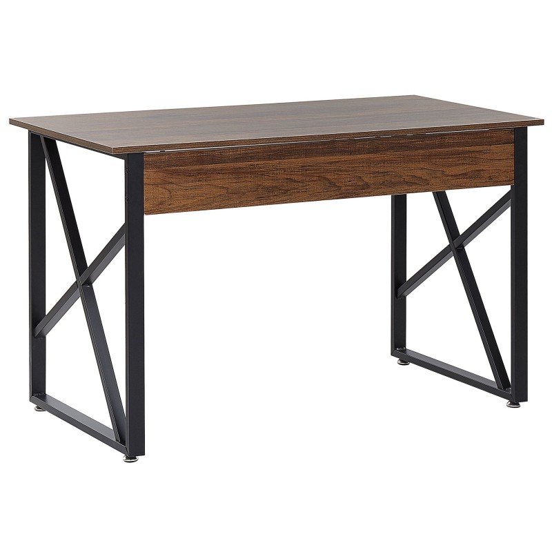 Biurko 120 x 60 cm ciemne drewno DARBY Biurko 120 x 60 cm ciemne drewno DARBY
