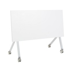 Biurko składane z kółkami 120 x 60 cm białe BENDI Biurko składane z kółkami 120 x 60 cm białe BENDI