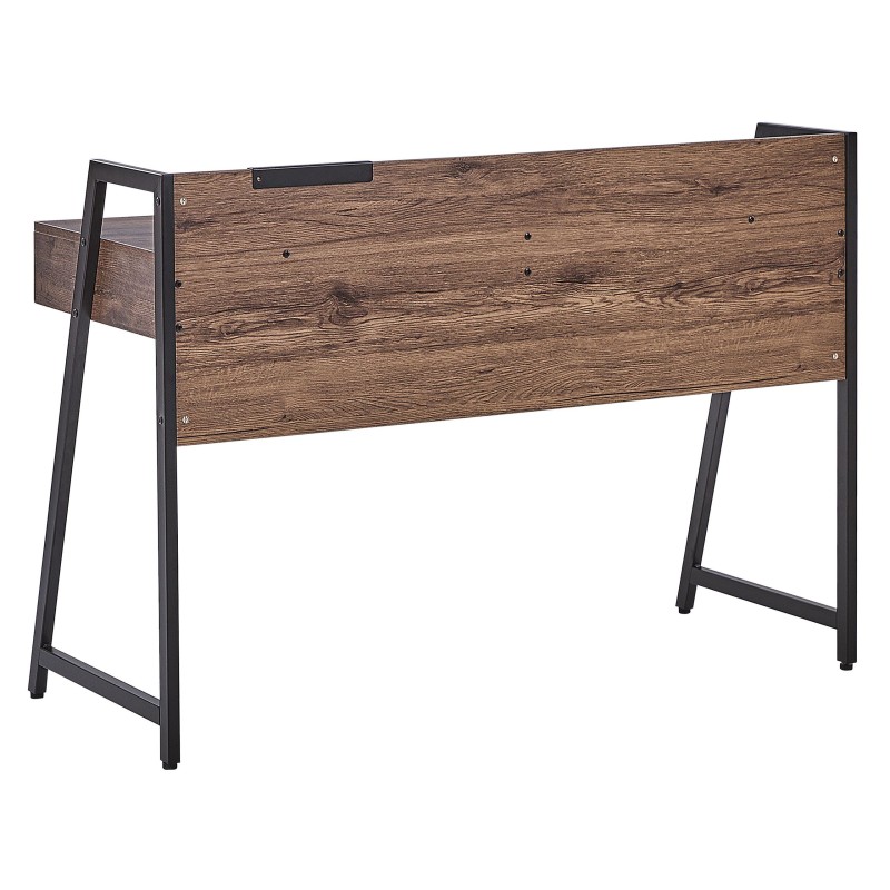 Biurko z szufladami 120 x 50 cm ciemne drewno HARWICH Biurko z szufladami 120 x 50 cm ciemne drewno HARWICH
