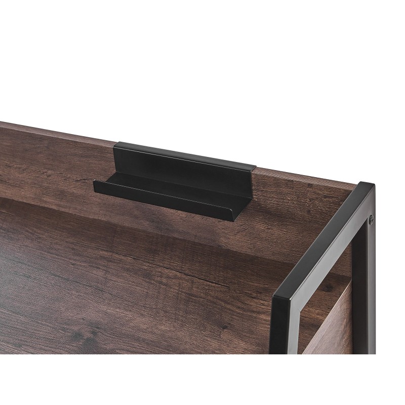 Biurko z szufladami 120 x 50 cm ciemne drewno HARWICH Biurko z szufladami 120 x 50 cm ciemne drewno HARWICH