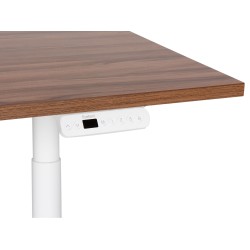 Biurko regulowane elektrycznie 180 x 80 cm ciemne drewno z białym DESTINAS Biurko regulowane elektrycznie 180 x 80 cm ciemne drewno z białym DESTINAS