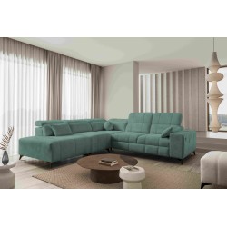 Luxury Corner Sofa Ballagio IX with Sleeping Function Weave, Spring 1116