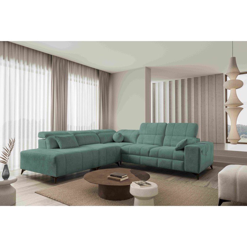 Luxury Corner Sofa Ballagio IX with Sleeping Function Weave, Spring 1116 Luxury Corner Sofa Ballagio IX with Sleeping Function Weave, Spring 1116