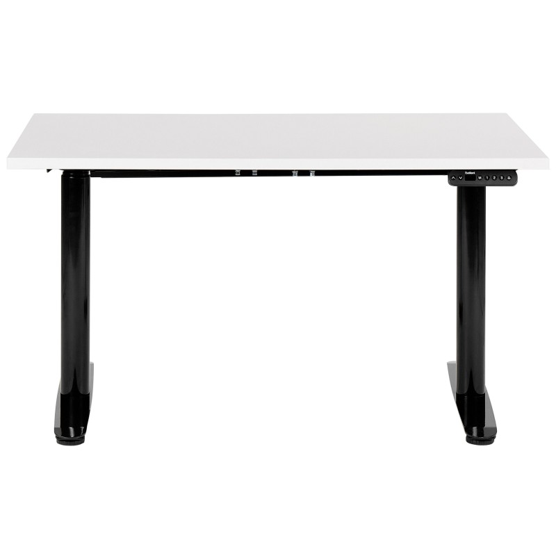 Biurko regulowane elektrycznie 120 x 72 cm biało-czarne DESTINAS Biurko regulowane elektrycznie 120 x 72 cm biało-czarne DESTINAS