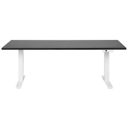 Biurko regulowane elektrycznie 180 x 80 cm czarno-białe DESTINES Biurko regulowane elektrycznie 180 x 80 cm czarno-białe DESTINES