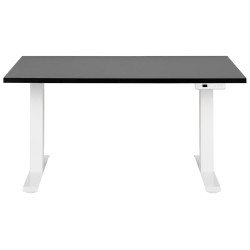 Biurko regulowane elektrycznie 120 x 72 cm czarno-białe DESTINES Biurko regulowane elektrycznie 120 x 72 cm czarno-białe DESTINES