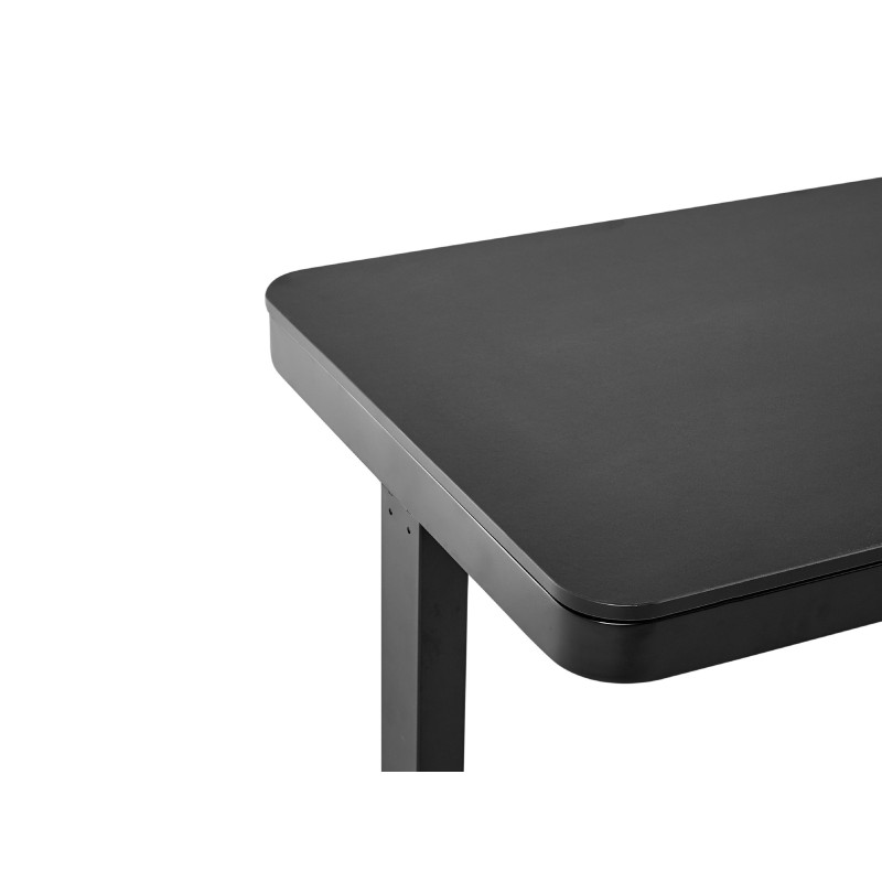 Biurko regulowane elektrycznie 120 x 60 cm z portem USB czarne KENLY Biurko regulowane elektrycznie 120 x 60 cm z portem USB czarne KENLY