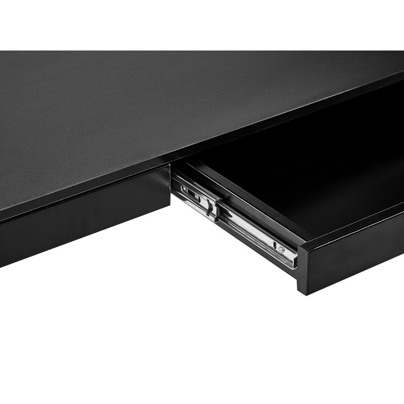Biurko regulowane elektrycznie 120 x 60 cm z portem USB czarne KENLY Biurko regulowane elektrycznie 120 x 60 cm z portem USB czarne KENLY