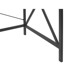 Biurko 115 x 60 cm ciemne drewno z czarnym FUTON Biurko 115 x 60 cm ciemne drewno z czarnym FUTON