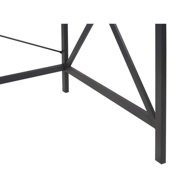 Biurko 115 x 60 cm ciemne drewno z czarnym FUTON Biurko 115 x 60 cm ciemne drewno z czarnym FUTON