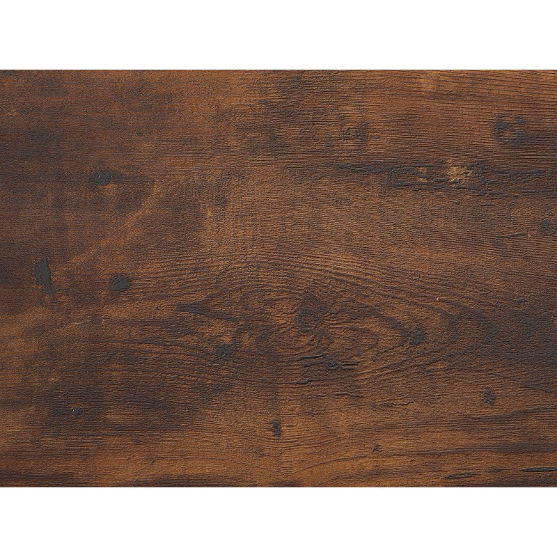 Biurko 115 x 60 cm ciemne drewno z czarnym FUTON Biurko 115 x 60 cm ciemne drewno z czarnym FUTON