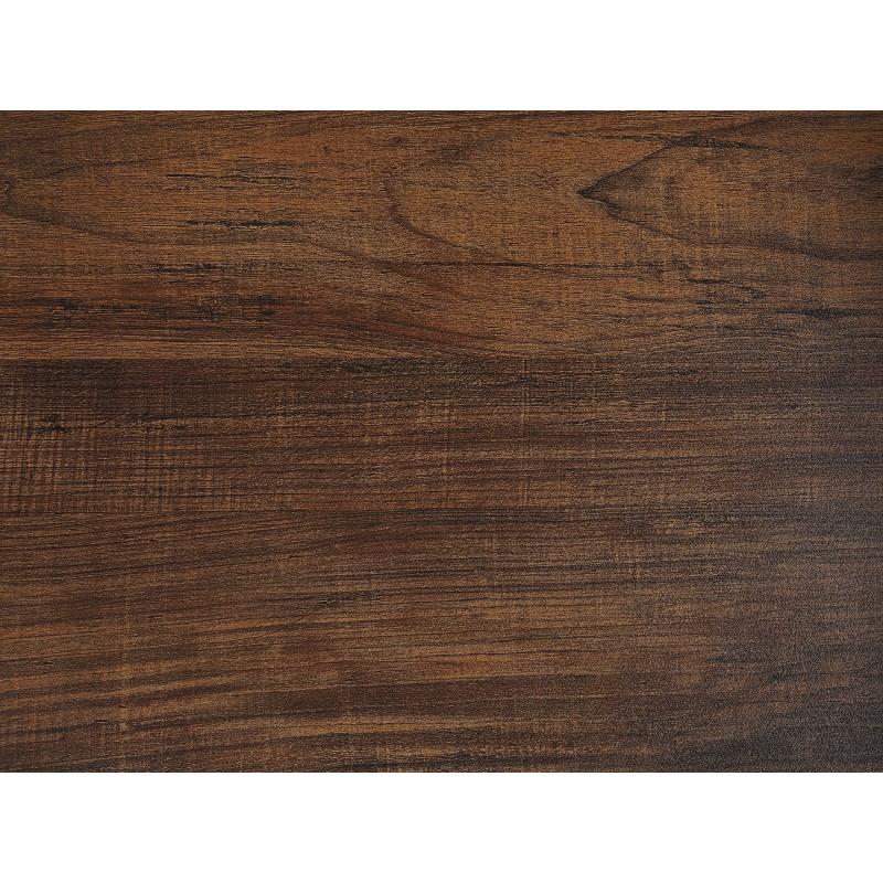 Biurko z półkami 120 x 60 cm ciemne drewno z białym DESE Biurko z półkami 120 x 60 cm ciemne drewno z białym DESE