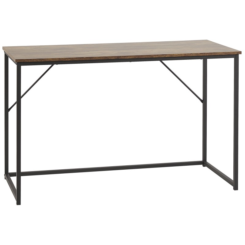 Biurko 120 x 55 cm ciemne drewno PEMBRO