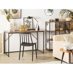 Biurko 120 x 55 cm ciemne drewno PEMBRO Biurko 120 x 55 cm ciemne drewno PEMBRO
