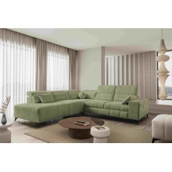 Luxury Corner Sofa Ballagio IX with Sleeping Function, Weave, Spring 1115