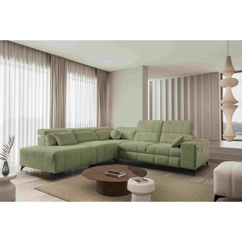Luxury Corner Sofa Ballagio IX with Sleeping Function, Weave, Spring 1115 Luxury Corner Sofa Ballagio IX with Sleeping Function, Weave, Spring 1115