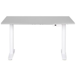 Biurko regulowane elektrycznie 120 x 72 cm szaro-białe DESTINAS Biurko regulowane elektrycznie 120 x 72 cm szaro-białe DESTINAS