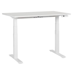 Biurko regulowane elektrycznie 120 x 72 cm białe DESTINES