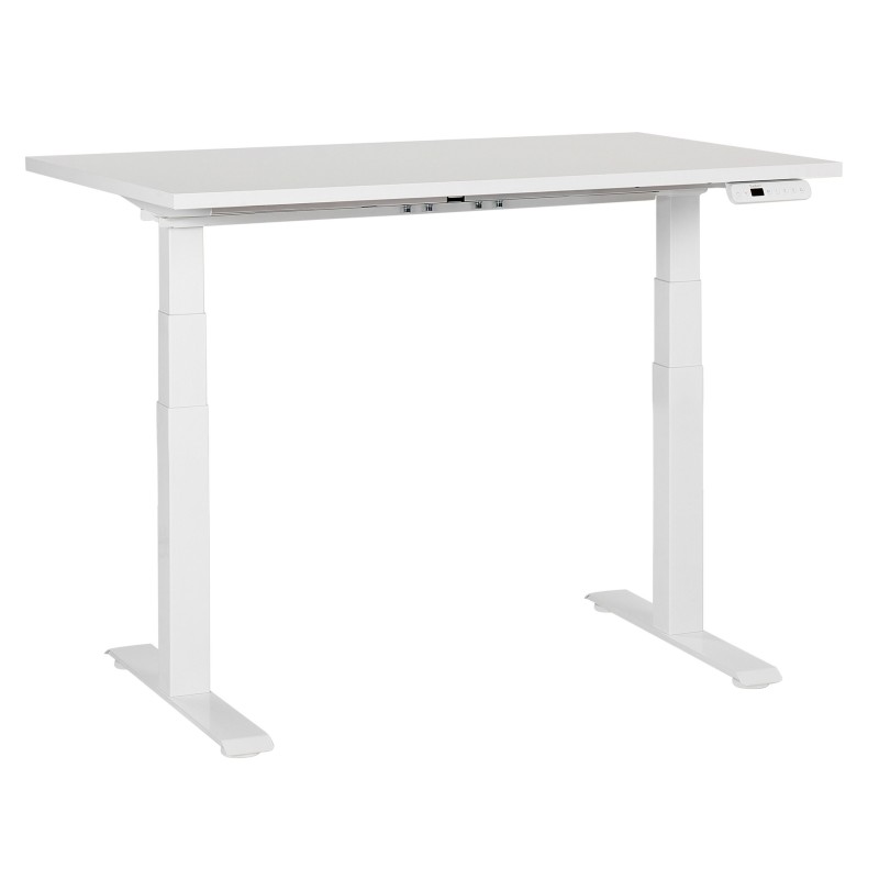 Biurko regulowane elektrycznie 120 x 72 cm białe DESTINES Biurko regulowane elektrycznie 120 x 72 cm białe DESTINES