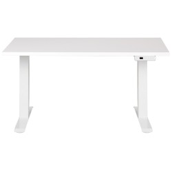 Biurko regulowane elektrycznie 120 x 72 cm białe DESTINES Biurko regulowane elektrycznie 120 x 72 cm białe DESTINES