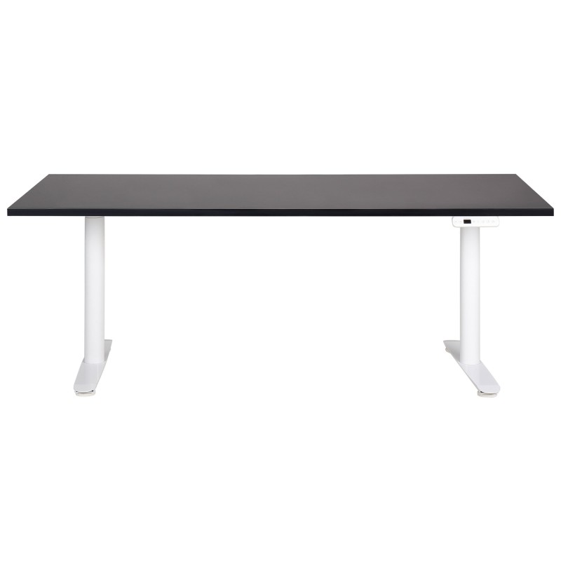 Biurko regulowane elektrycznie 180 x 80 cm czarno-białe DESTINAS Biurko regulowane elektrycznie 180 x 80 cm czarno-białe DESTINAS
