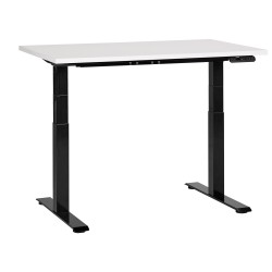 Biurko regulowane elektrycznie 120 x 72 cm biało-czarne DESTINES