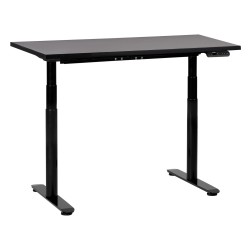 Biurko regulowane elektrycznie 120 x 72 cm czarne DESTINAS