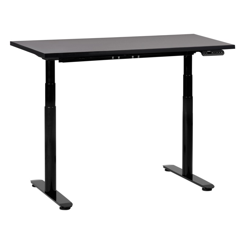 Biurko regulowane elektrycznie 120 x 72 cm czarne DESTINAS Biurko regulowane elektrycznie 120 x 72 cm czarne DESTINAS