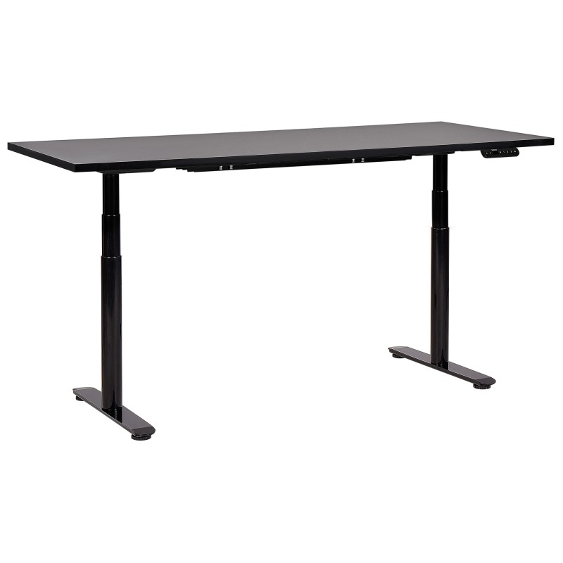 Biurko regulowane elektrycznie 180 x 80 cm czarne DESTINAS Biurko regulowane elektrycznie 180 x 80 cm czarne DESTINAS