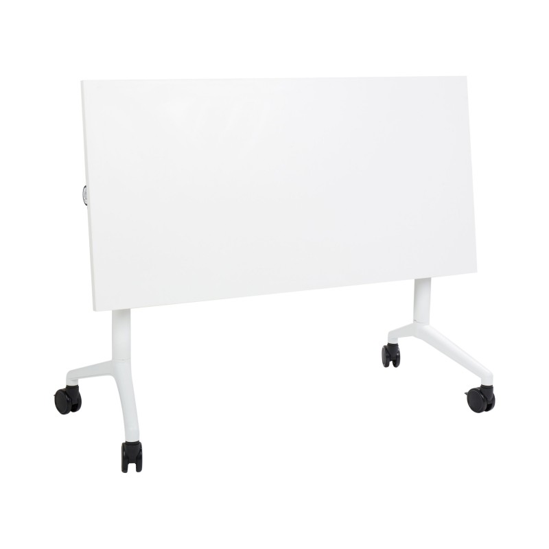 Biurko składane z kółkami 120 x 60 cm białe CAVI Biurko składane z kółkami 120 x 60 cm białe CAVI