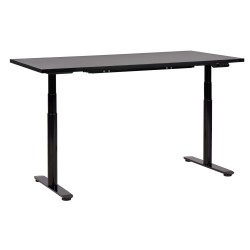 Biurko regulowane elektrycznie 160 x 72 cm czarne DESTINAS