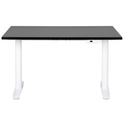 Biurko regulowane elektrycznie 120 x 72 cm czarno-białe DESTINAS Biurko regulowane elektrycznie 120 x 72 cm czarno-białe DESTINAS